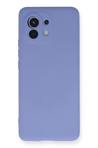 Newface Xiaomi Mi 11 Kılıf Nano içi Kadife Silikon - Lila resmi