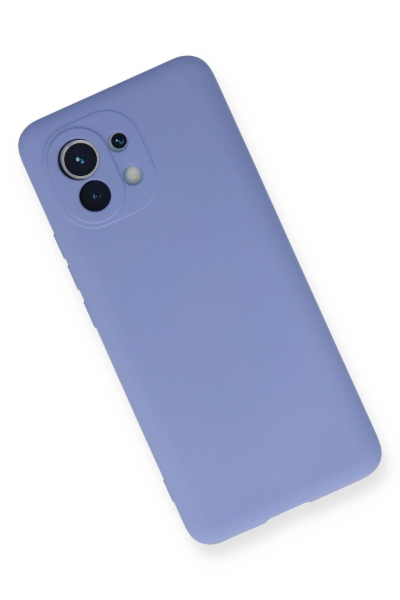 Newface Xiaomi Mi 11 Kılıf Nano içi Kadife Silikon - Lila resmi