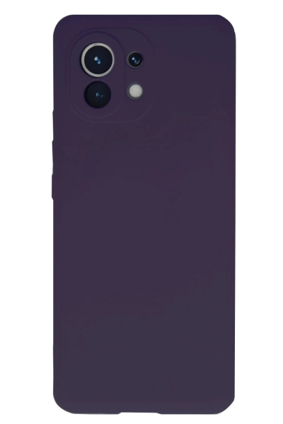 Newface Xiaomi Mi 11 Kılıf Nano içi Kadife Silikon - Mor resmi