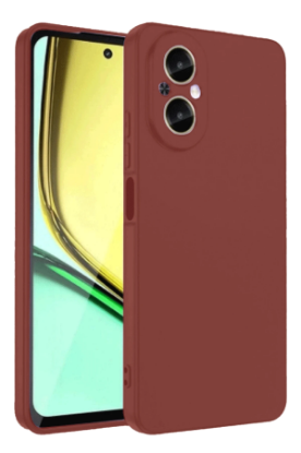 Newface Realme 12 Lite Kılıf First Silikon - Bordo resmi