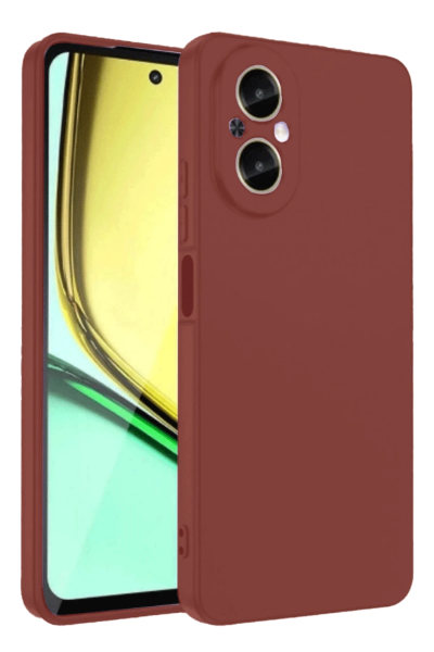 Newface Realme 12 Lite Kılıf First Silikon - Bordo resmi