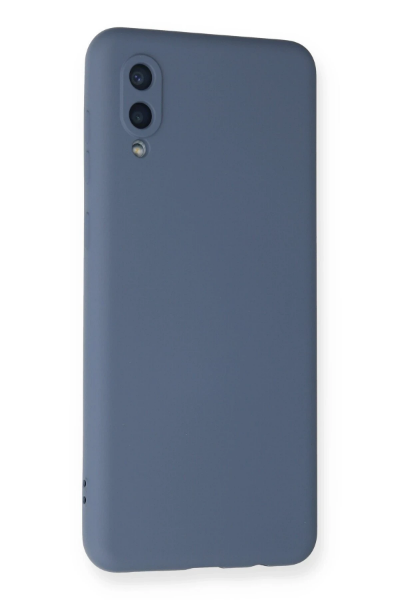 Newface Samsung Galaxy A02 Kılıf Nano içi Kadife Silikon - Gri resmi