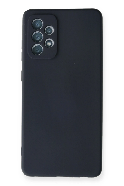 Newface Samsung Galaxy A72 Kılıf Nano içi Kadife Silikon - Lacivert resmi