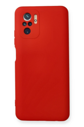 Newface Xiaomi Redmi Note 10 Kılıf Nano içi Kadife Silikon - Kırmızı resmi