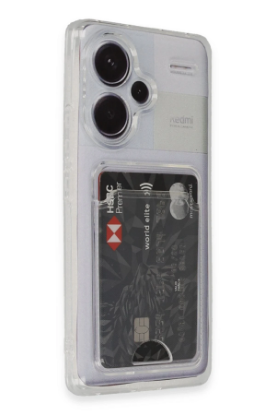 Newface Xiaomi Redmi Note 13 Pro Plus Kılıf Kart Şeffaf Silikon - Şeffaf resmi