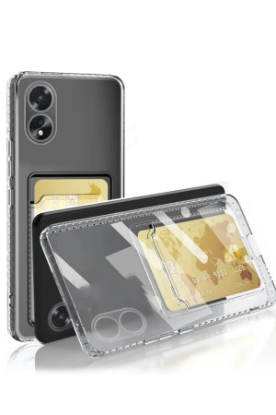 Newface Oppo A38 Kılıf Kart Şeffaf Silikon - Şeffaf resmi