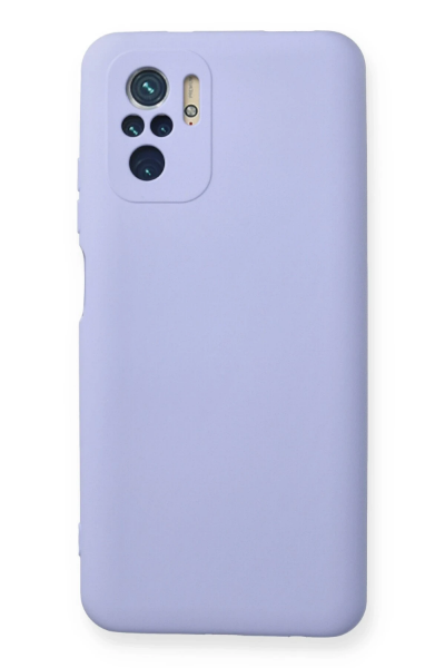 Newface Xiaomi Redmi Note 10 Kılıf Nano içi Kadife Silikon - Lila resmi