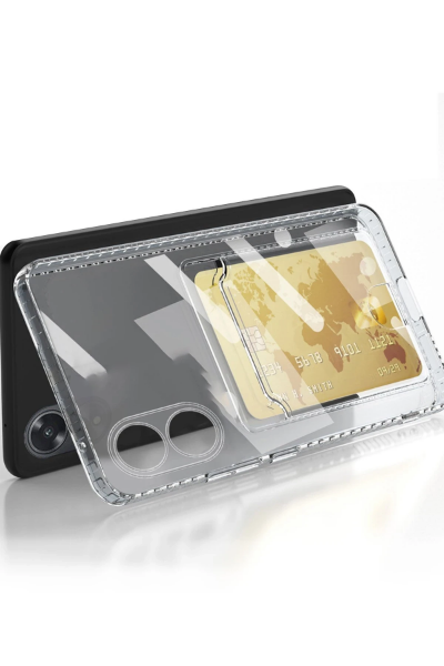 Newface Oppo A38 Kılıf Kart Şeffaf Silikon - Şeffaf resmi