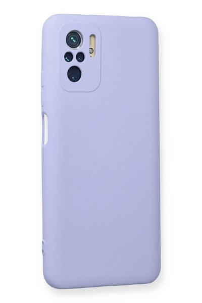 Newface Xiaomi Redmi Note 10 Kılıf Nano içi Kadife Silikon - Lila resmi