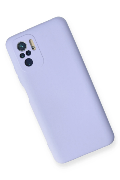Newface Xiaomi Redmi Note 10 Kılıf Nano içi Kadife Silikon - Lila resmi