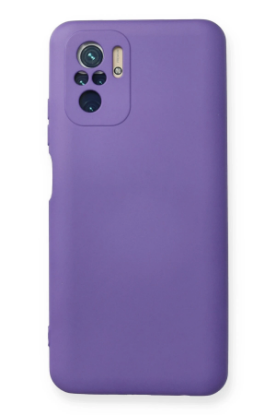 Newface Xiaomi Redmi Note 10 Kılıf Nano içi Kadife Silikon - Mor resmi