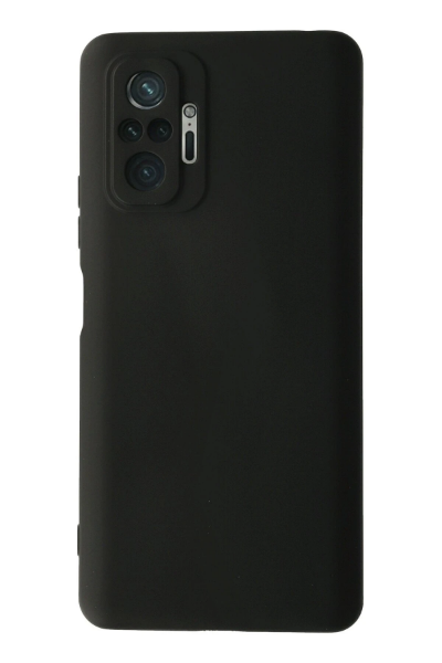 Newface Xiaomi Redmi Note 10 Pro Kılıf Nano içi Kadife Silikon - Siyah resmi