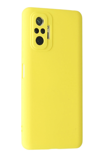 Newface Xiaomi Redmi Note 10 Pro Kılıf Nano içi Kadife Silikon - Sarı resmi