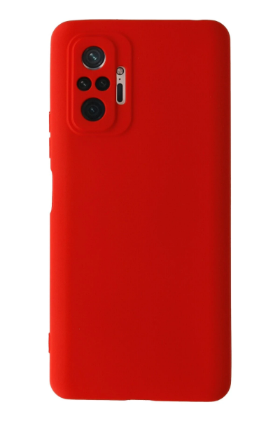 Newface Xiaomi Redmi Note 10 Pro Kılıf Nano içi Kadife Silikon - Kırmızı resmi