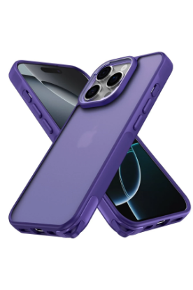 Newface iPhone 16 Pro Kılıf Elegant Kapak - Derin Mor resmi