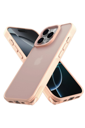 Newface iPhone 16 Pro Max Kılıf Elegant Kapak - Pudra resmi