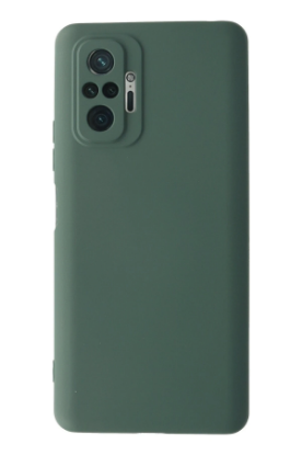 Newface Xiaomi Redmi Note 10 Pro Kılıf Nano içi Kadife Silikon - Koyu Yeşil resmi