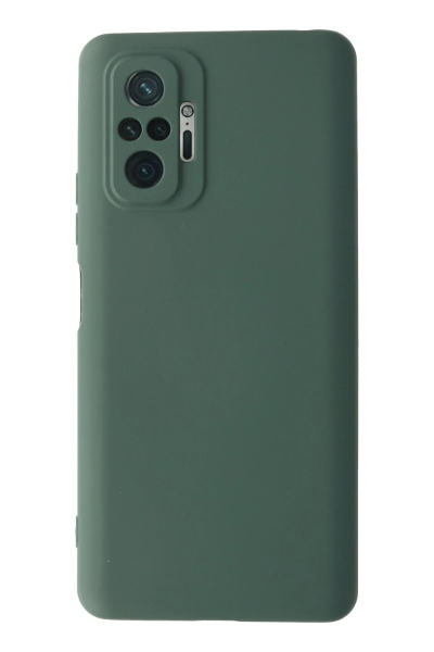 Newface Xiaomi Redmi Note 10 Pro Kılıf Nano içi Kadife Silikon - Koyu Yeşil resmi