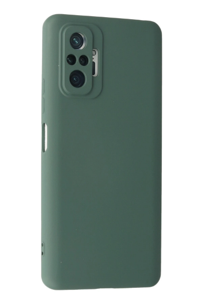 Newface Xiaomi Redmi Note 10 Pro Kılıf Nano içi Kadife Silikon - Koyu Yeşil resmi