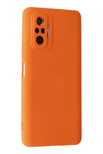 Newface Xiaomi Redmi Note 10 Pro Kılıf Nano içi Kadife Silikon - Turuncu resmi