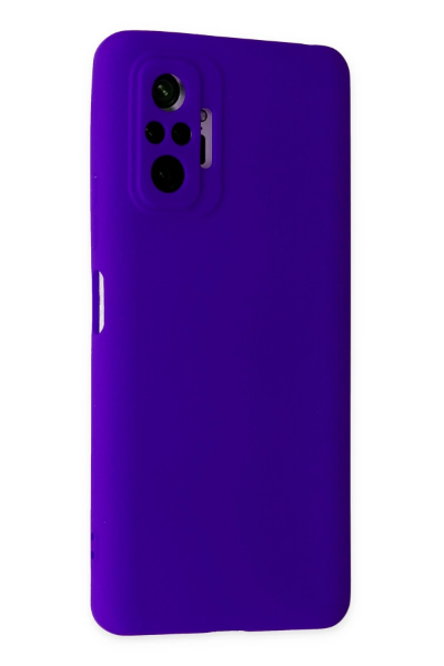 Newface Xiaomi Redmi Note 10 Pro Kılıf Nano içi Kadife Silikon - Mor resmi