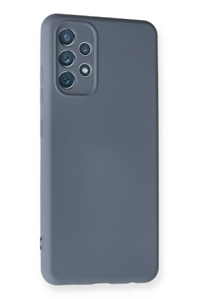 Newface Samsung Galaxy A32 Kılıf Nano içi Kadife Silikon - Gri resmi