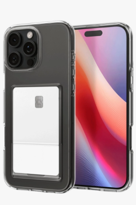 Newface iPhone 16 Pro Max Kılıf Kart Şeffaf Silikon - Şeffaf resmi