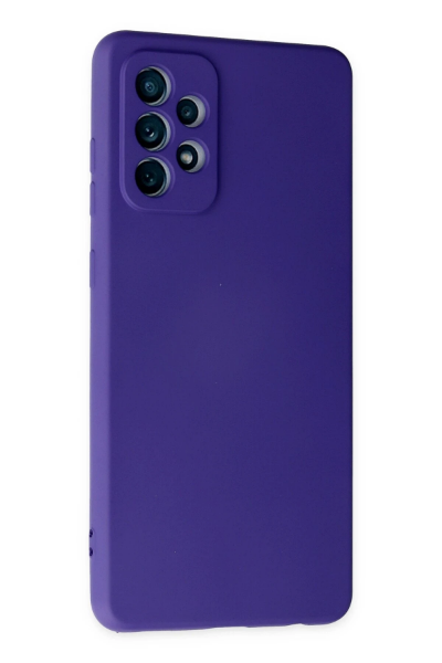 Newface Samsung Galaxy A32 Kılıf Nano içi Kadife Silikon - Mor resmi