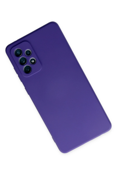 Newface Samsung Galaxy A32 Kılıf Nano içi Kadife Silikon - Mor resmi