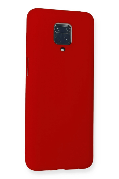 Newface Xiaomi Redmi Note 9 Pro Kılıf Nano içi Kadife Silikon - Kırmızı resmi