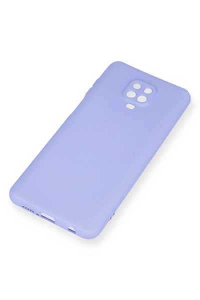 Newface Xiaomi Redmi Note 9 Pro Kılıf Nano içi Kadife Silikon - Lila resmi