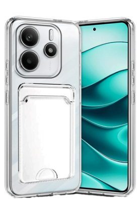 Newface Xiaomi Redmi Note 14 4G Kılıf Kart Şeffaf Silikon - Şeffaf resmi