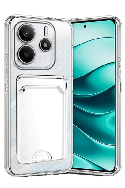 Newface Xiaomi Redmi Note 14 4G Kılıf Kart Şeffaf Silikon - Şeffaf resmi