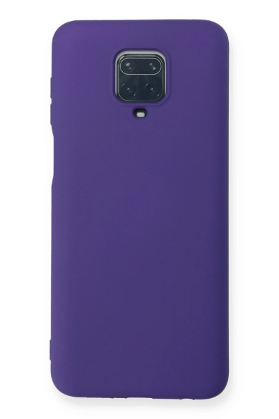 Newface Xiaomi Redmi Note 9 Pro Kılıf Nano içi Kadife Silikon - Mor resmi