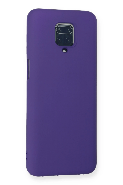 Newface Xiaomi Redmi Note 9 Pro Kılıf Nano içi Kadife Silikon - Mor resmi