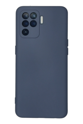 Newface Oppo Reno 5 Lite Kılıf Nano içi Kadife Silikon - Gri resmi