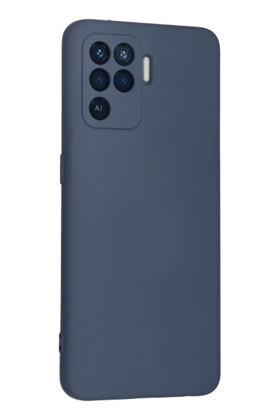 Newface Oppo Reno 5 Lite Kılıf Nano içi Kadife Silikon - Gri resmi