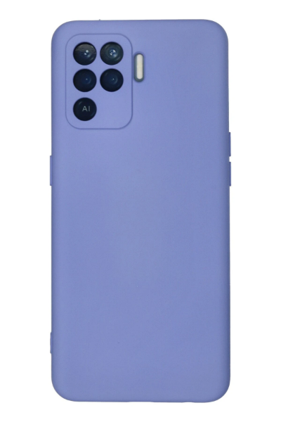 Newface Oppo Reno 5 Lite Kılıf Nano içi Kadife Silikon - Lila resmi