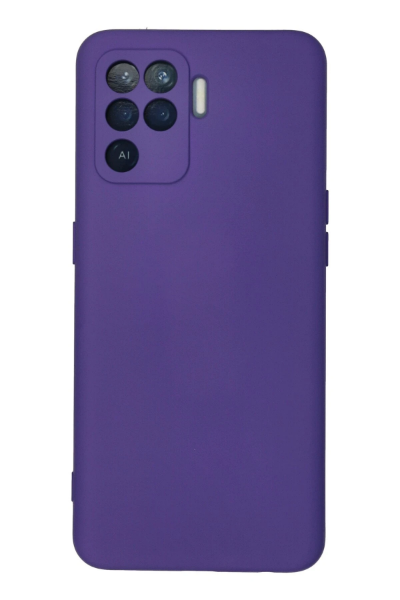 Newface Oppo Reno 5 Lite Kılıf Nano içi Kadife Silikon - Mor resmi
