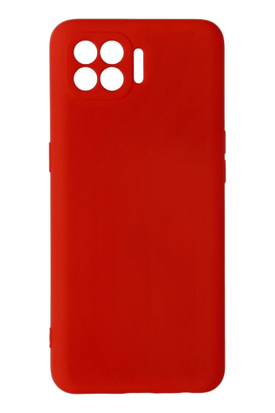 Newface Oppo Reno 4 Lite Kılıf Nano içi Kadife Silikon - Kırmızı resmi