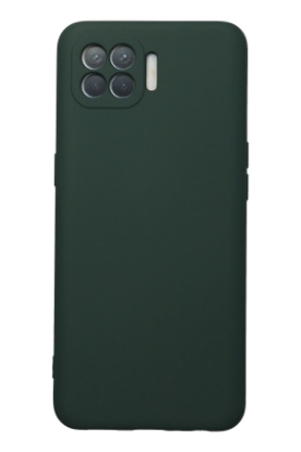 Newface Oppo Reno 4 Lite Kılıf Nano içi Kadife Silikon - Koyu Yeşil resmi