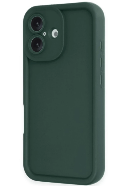 Newface iPhone 16 Kılıf Viera Silikon - Koyu Yeşil resmi