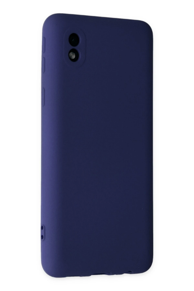 Newface Samsung Galaxy A01 Core Kılıf Nano içi Kadife Silikon - Lacivert resmi