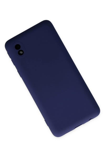 Newface Samsung Galaxy A01 Core Kılıf Nano içi Kadife Silikon - Lacivert resmi
