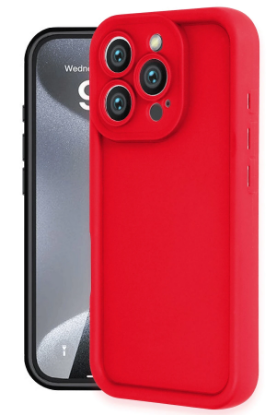 Newface iPhone 16 Pro Kılıf Viera Silikon - Kırmızı resmi