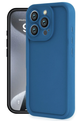 Newface iPhone 16 Pro Kılıf Viera Silikon - Mavi resmi