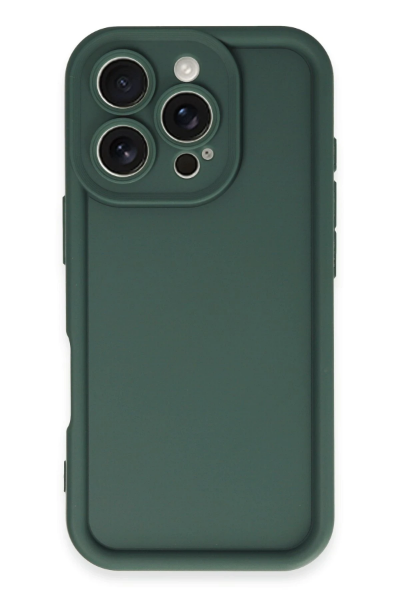 Newface iPhone 16 Pro Kılıf Viera Silikon - Koyu Yeşil resmi