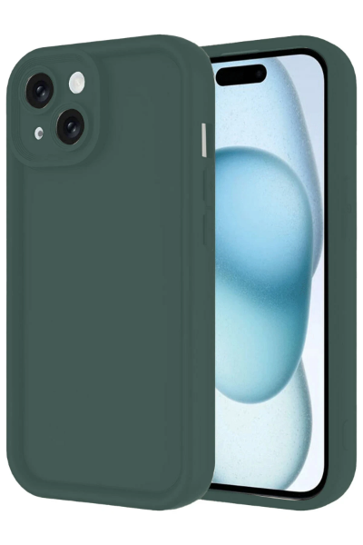 Newface iPhone 14 Kılıf Viera Silikon - Koyu Yeşil resmi