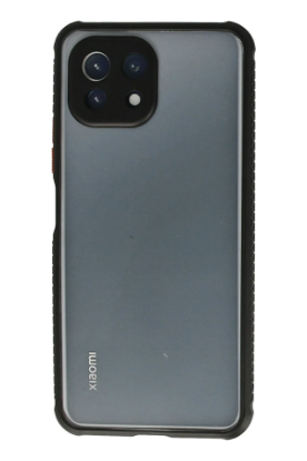 Newface Xiaomi Mİ 11 Lite Kılıf Miami Şeffaf Silikon - Siyah resmi