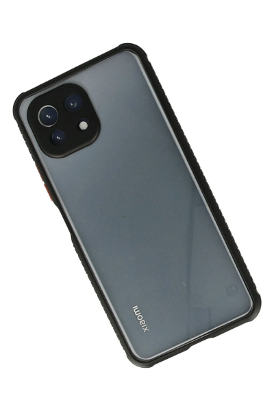 Newface Xiaomi Mİ 11 Lite Kılıf Miami Şeffaf Silikon - Siyah resmi